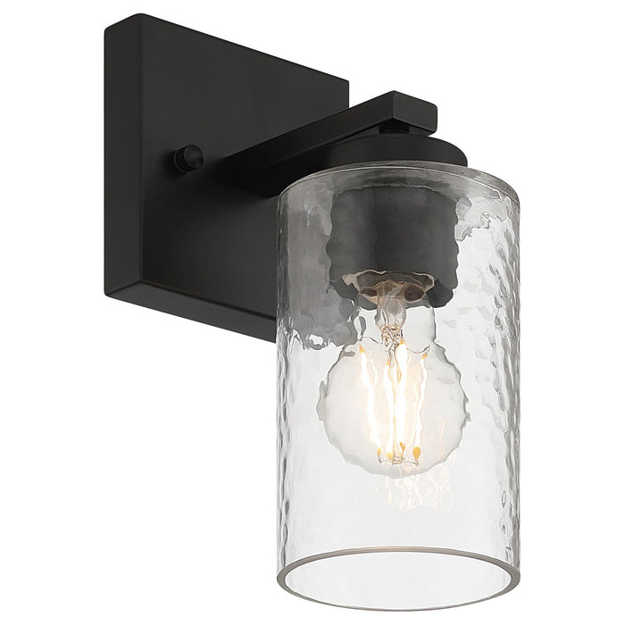 Access - 61051-MBL/CLR - One Light Wall Sconce - Ellie - Matte Black