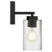 Access - 61051-MBL/CLR - One Light Wall Sconce - Ellie - Matte Black