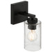 Access - 61051-MBL/CLR - One Light Wall Sconce - Ellie - Matte Black