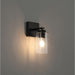 Access - 61051-MBL/CLR - One Light Wall Sconce - Ellie - Matte Black