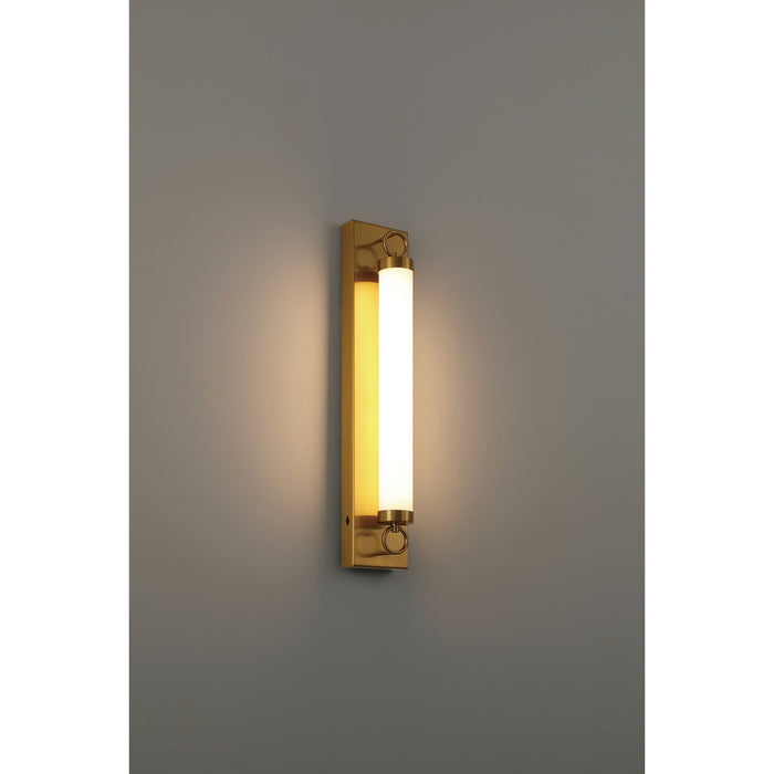 Access - 61091LEDDCS-ABB/OPL - LED Wall Sconce - Eliza - Antique Brushed Brass