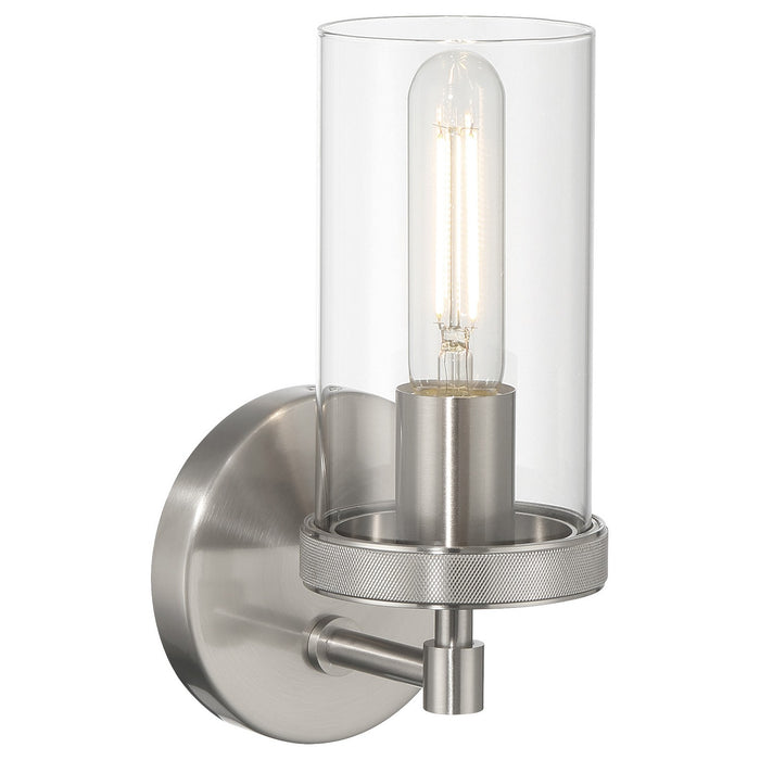 Access - 61121-BS/CLR - One Light Wall Sconce - Lily - Brushed Steel