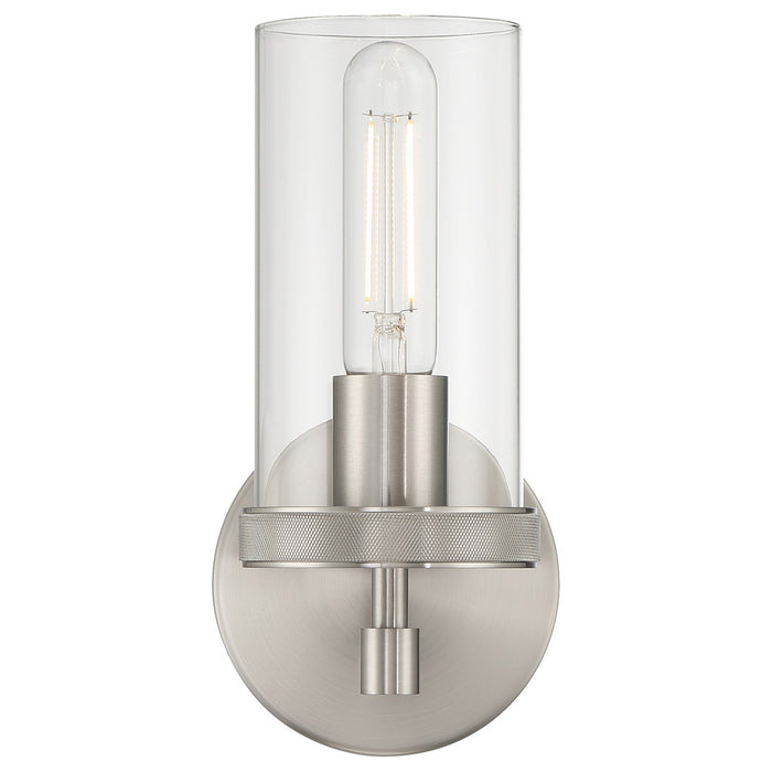 Access - 61121-BS/CLR - One Light Wall Sconce - Lily - Brushed Steel