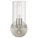 Access - 61121-BS/CLR - One Light Wall Sconce - Lily - Brushed Steel