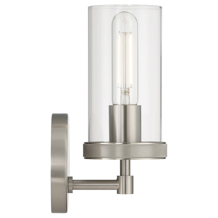 Access - 61121-BS/CLR - One Light Wall Sconce - Lily - Brushed Steel