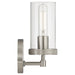 Access - 61121-BS/CLR - One Light Wall Sconce - Lily - Brushed Steel