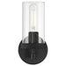 Access - 61121-MBL/CLR - One Light Wall Sconce - Lily - Matte Black