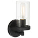Access - 61121-MBL/CLR - One Light Wall Sconce - Lily - Matte Black