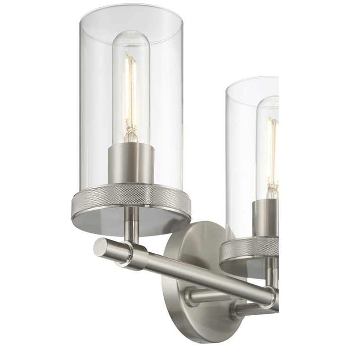 Access - 61123-BS/CLR - Three Light Vanity - Lily - Brushed Steel