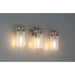 Access - 61123-BS/CLR - Three Light Vanity - Lily - Brushed Steel