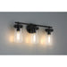 Access - 61123-MBL/CLR - Three Light Vanity - Lily - Matte Black