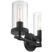 Access - 61123-MBL/CLR - Three Light Vanity - Lily - Matte Black