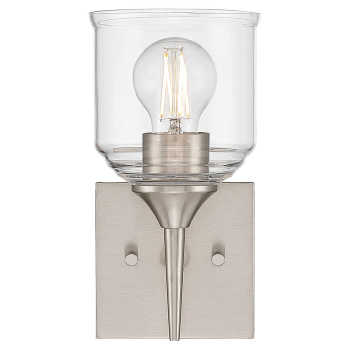Access - 62001-BS/CLR - One Light Wall Sconce - Beacon - Brushed Steel