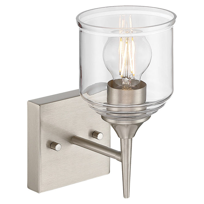 Access - 62001-BS/CLR - One Light Wall Sconce - Beacon - Brushed Steel