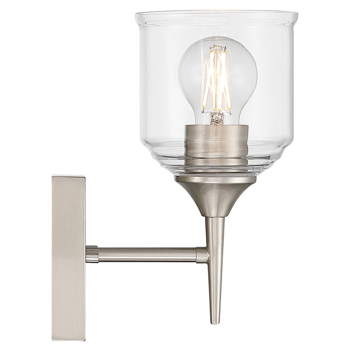 Access - 62001-BS/CLR - One Light Wall Sconce - Beacon - Brushed Steel