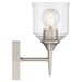Access - 62001-BS/CLR - One Light Wall Sconce - Beacon - Brushed Steel
