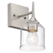 Access - 62001-BS/CLR - One Light Wall Sconce - Beacon - Brushed Steel