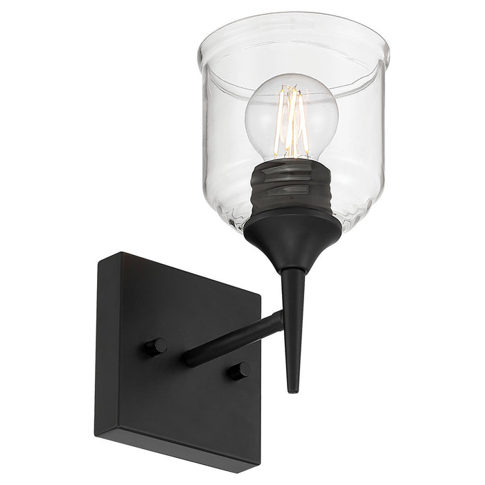 Access - 62001-MBL/CLR - One Light Wall Sconce - Beacon - Matte Black