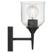 Access - 62001-MBL/CLR - One Light Wall Sconce - Beacon - Matte Black