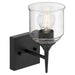 Access - 62001-MBL/CLR - One Light Wall Sconce - Beacon - Matte Black