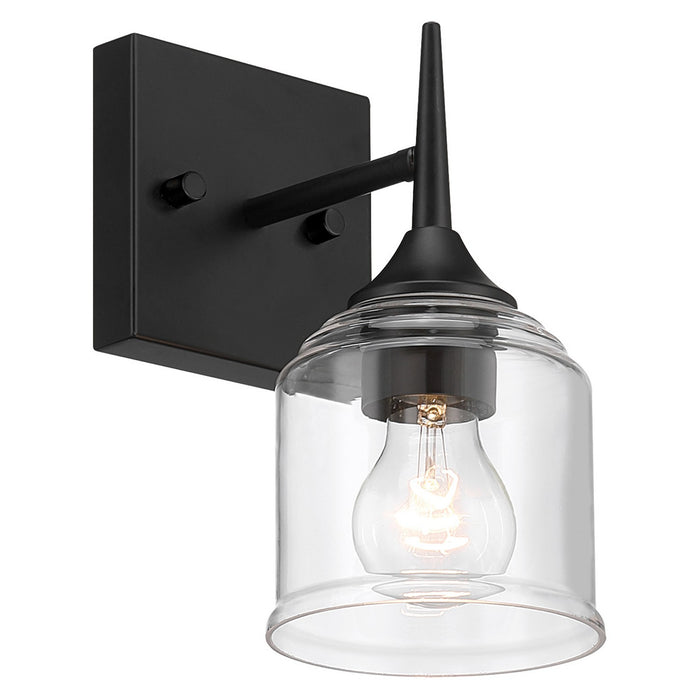 Access - 62001-MBL/CLR - One Light Wall Sconce - Beacon - Matte Black