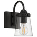 Access - 62021-BL/CLR - One Light Wall Sconce - Dickens - Black