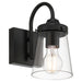 Access - 62021-BL/CLR - One Light Wall Sconce - Dickens - Black