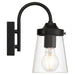 Access - 62021-BL/CLR - One Light Wall Sconce - Dickens - Black