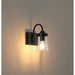 Access - 62021-BL/CLR - One Light Wall Sconce - Dickens - Black
