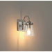 Access - 62021-BS/CLR - One Light Wall Sconce - Dickens - Brushed Steel