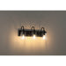 Access - 62023-BL/CLR - Three Light Vanity - Dickens - Black