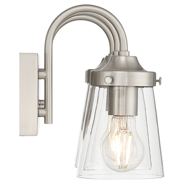Access - 62023-BS/CLR - Three Light Vanity - Dickens - Brushed Steel