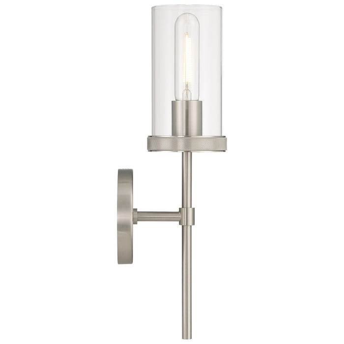 Access - 62308-BS/CLR - One Light Wall Sconce - Lily - Brushed Steel