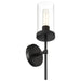 Access - 62308-MBL/CLR - One Light Wall Sconce - Lily - Matte Black