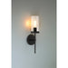 Access - 62308-MBL/CLR - One Light Wall Sconce - Lily - Matte Black