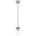 Access - 62309-BS/CLR - One Light Pendant - Lily - Brushed Steel