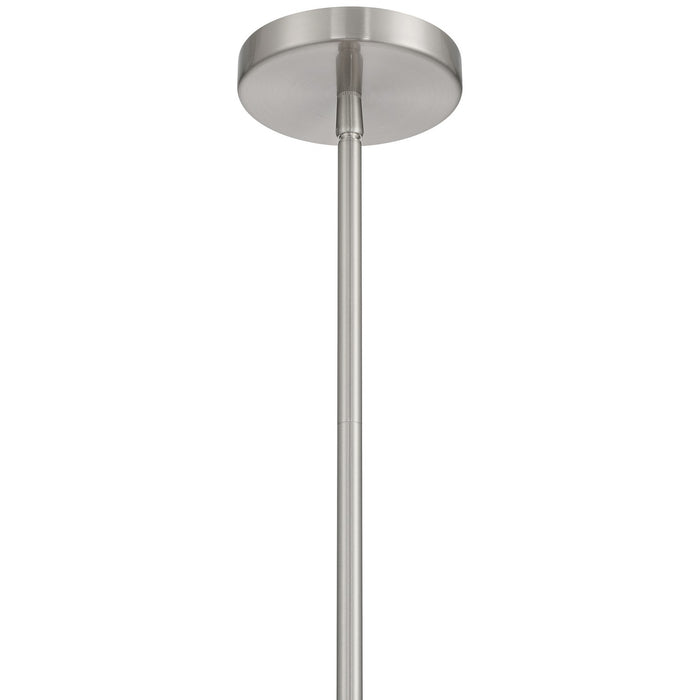 Access - 62309-BS/CLR - One Light Pendant - Lily - Brushed Steel