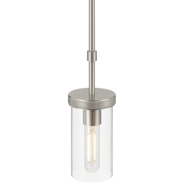 Access - 62309-BS/CLR - One Light Pendant - Lily - Brushed Steel
