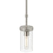 Access - 62309-BS/CLR - One Light Pendant - Lily - Brushed Steel