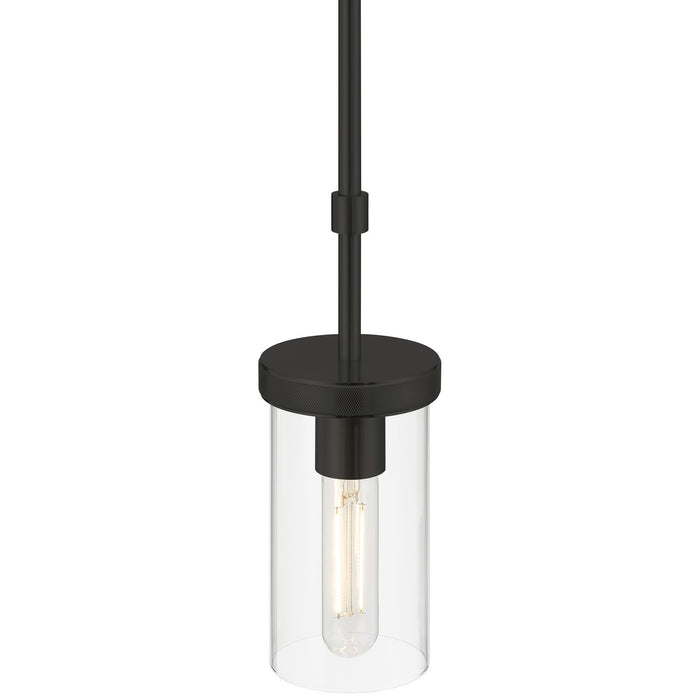 Access - 62309-MBL/CLR - One Light Pendant - Lily - Matte Black