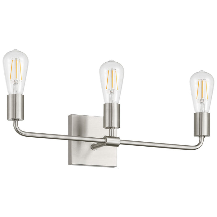 Access - 62443-BS - Three Light Vanity - Virgin - Brushed Steel