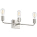 Access - 62443-BS - Three Light Vanity - Virgin - Brushed Steel