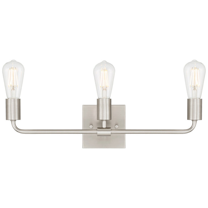 Access - 62443-BS - Three Light Vanity - Virgin - Brushed Steel