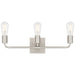 Access - 62443-BS - Three Light Vanity - Virgin - Brushed Steel