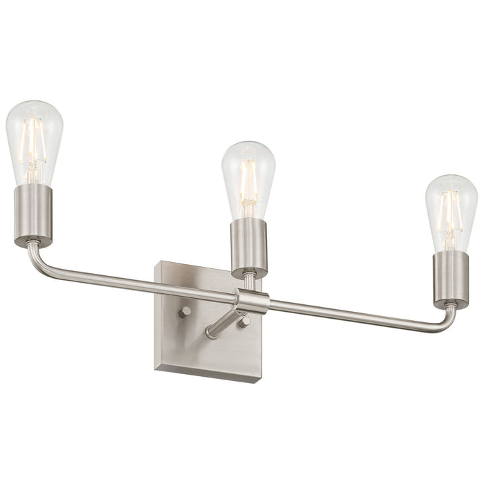 Access - 62443-BS - Three Light Vanity - Virgin - Brushed Steel