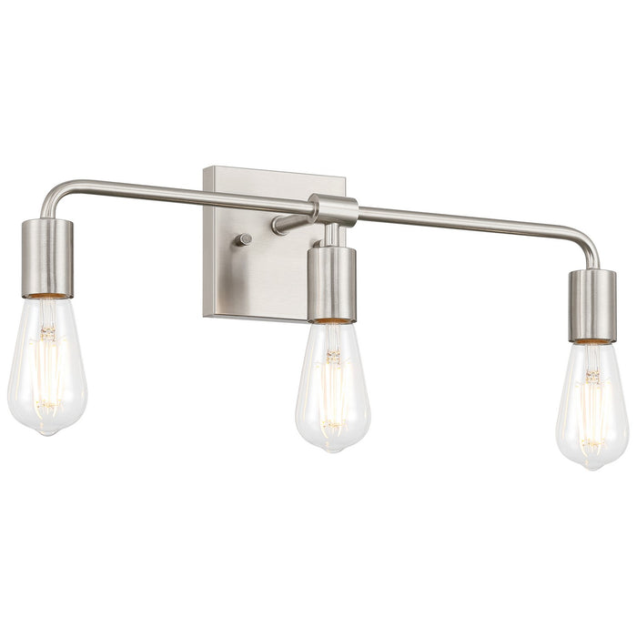 Access - 62443-BS - Three Light Vanity - Virgin - Brushed Steel