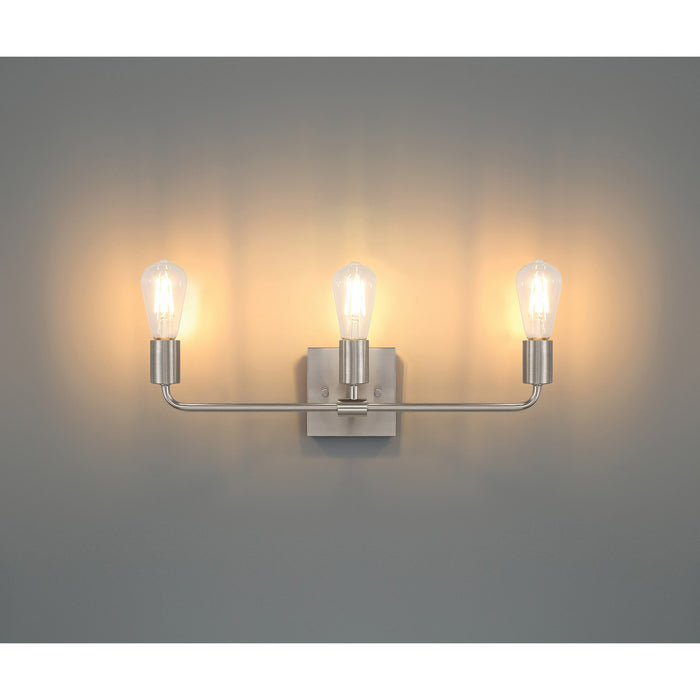 Access - 62443-BS - Three Light Vanity - Virgin - Brushed Steel