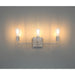 Access - 62443-BS - Three Light Vanity - Virgin - Brushed Steel