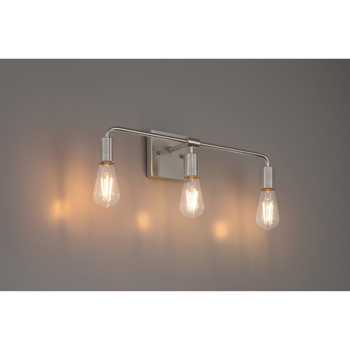 Access - 62443-BS - Three Light Vanity - Virgin - Brushed Steel