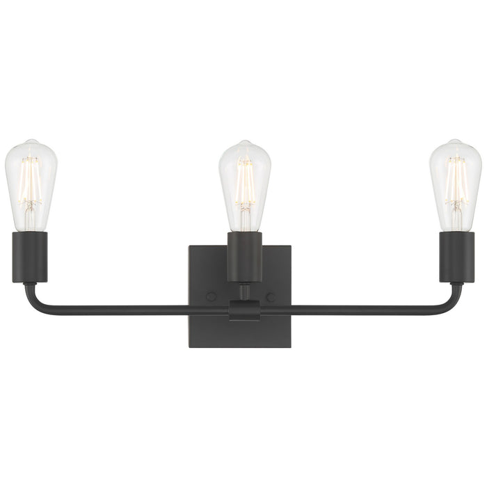 Access - 62443-MBL - Three Light Vanity - Virgin - Matte Black